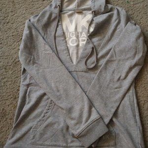 MICHAEL KORS HOODIE - SIZE XS - GRAY & WHITE - SUPER CUTE